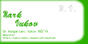 mark vukov business card